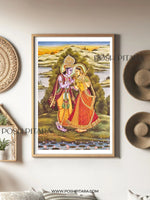 TALE OF RADHA KRISHNA (Handpainted)