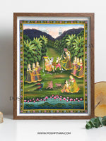 KRISHNA BALRAM LEELA PICHWAI (Handpainted)