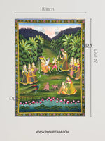 KRISHNA BALRAM LEELA PICHWAI (Handpainted)