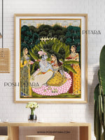 RADHA KRISHNA SANGAM PICHWAI (Handpainted)