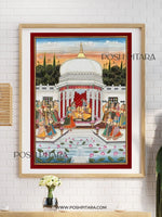 RADHA KRISHNA RAAS MAHAL (Handpainted)