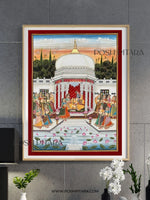 RADHA KRISHNA RAAS MAHAL (Handpainted)