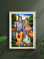 RADHA KRISHNA'S ETERNAL BOND CANVAS PAINTING (Handpainted)