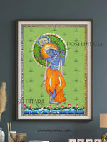 KRISHNA'S MELODIOUS CALL PICHWAI (Handpainted)