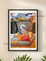 RADHA KRISHNA LOVE REFLECTIONS (Handpainted)