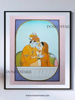 ETERNAL GLOW OF RADHA KRISHNA (Handpainted)