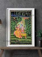 RAAS LEELA IN THE BLOOMS (HANDPAINTED)