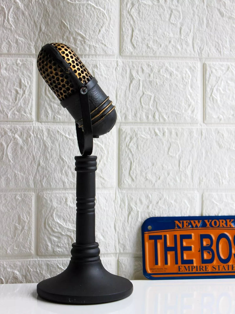 VINTAGE MICROPHONE SCULPTURE