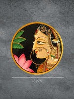 HANDPAINTED RADHA KRISHNA & HOLYCOW PICHWAI WALL PLATES (SET OF 3)