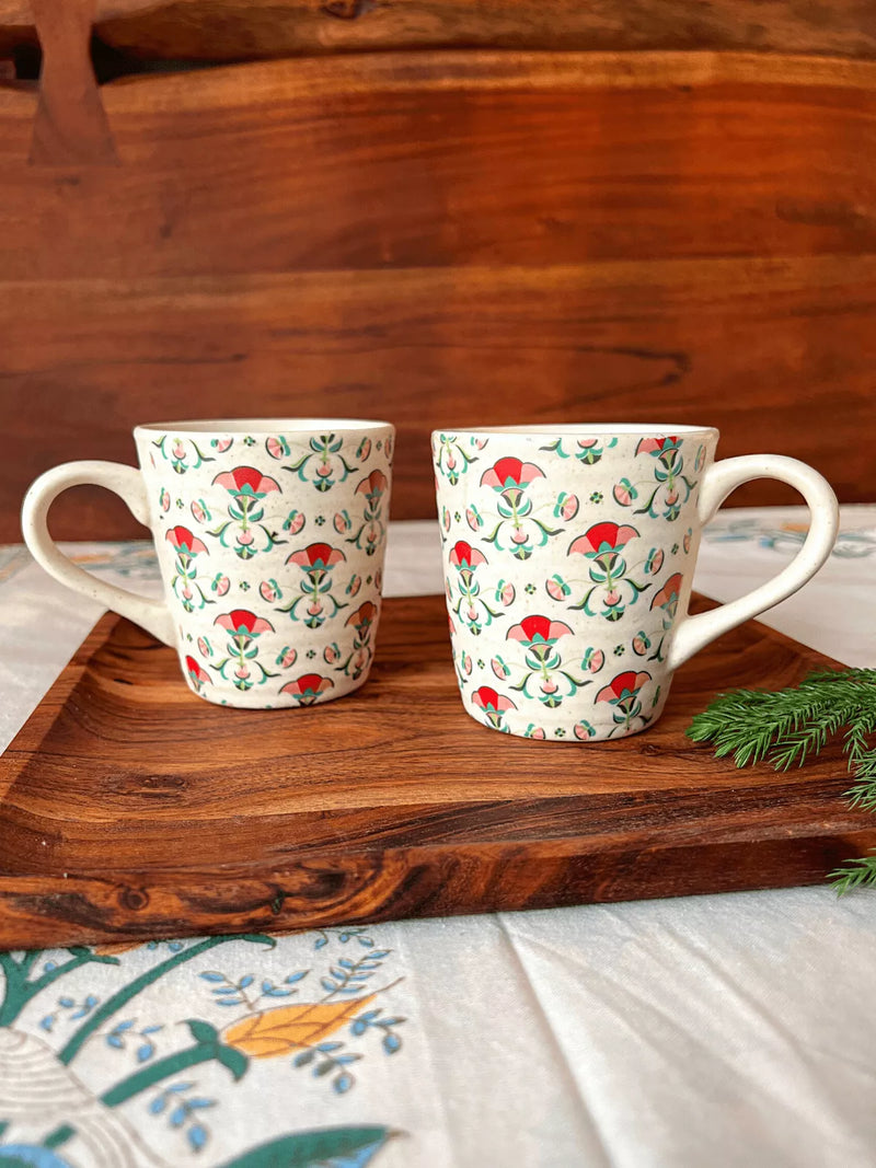 BLOOMING MAGNOLIA MUGS (SET OF 2)