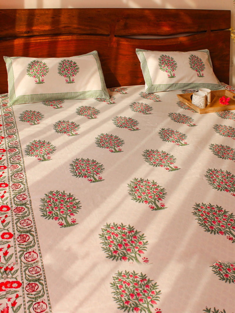 BLOOMING MIST MUGHAL BEDSHEET