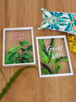 BOTANICAL STYLE WALL ART (SET OF 2)