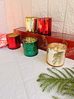 CHRISTMAS TEALIGHT CANDLE HOLDER- SET OF 5 WITH GIFT BOX