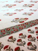 ENGLISH GARDENIA MUGHAL BEDSHEET