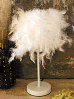 FEATHER TABLE LAMP