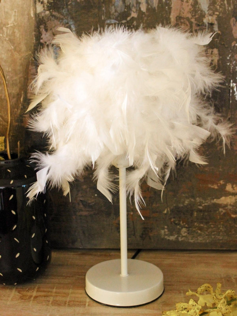 FEATHER TABLE LAMP