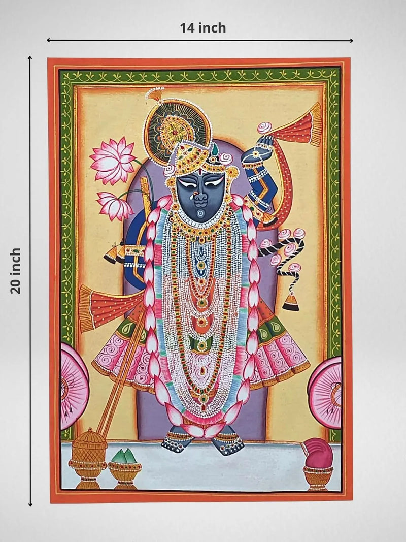 HANDPAINTED DEVADAMAN SHREENATHJI PICHWAI