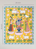 HANDPAINTED GOPIS WITH SHRINATHJI PICHWAI