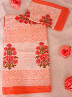 KESAR BOUQUET HANDBLOCK PRINTED BEDSHEET