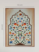 HANDPAINTED MUGHAL FLORAL EMPIRE PAINTING