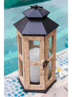 RUSTIC WOODEN LANTERN