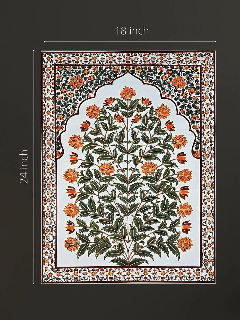 HANDPAINTED MUGHAL BOTANICAL PAINTING